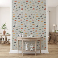 Toot Toot: A Whimsical Vehicle Parade Wallpaper⁠ - Wallanza