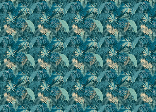Jungle Palm Leaves Tropical Wallpaper For Walls