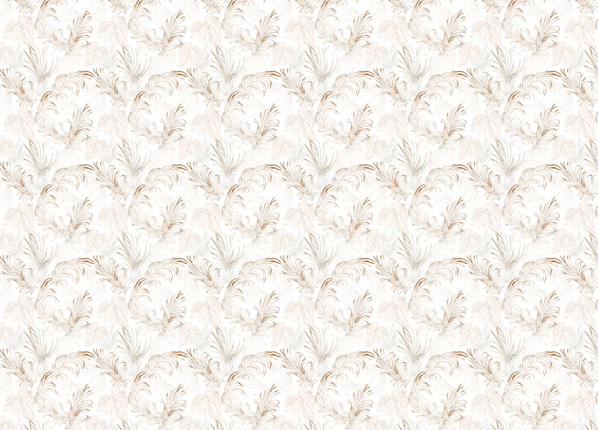 Palm Branches Tropical Leaves Wallpaper in your room