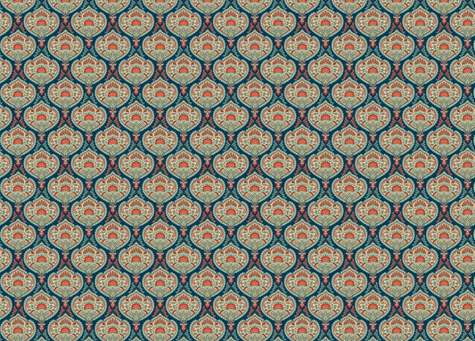 Traditional Motifs Vertical Lines Background Floral Wallpaper