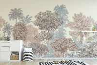 Trees Harmony Wallpaper Mural - Wallanza