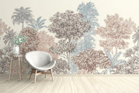 Trees Harmony Wallpaper Mural - Wallanza