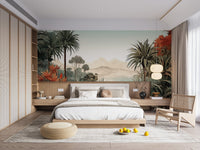 Mountain vista mural showcasing serene vibes
