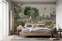 Tropical Birds Jungle Wall Mural - Wallanza