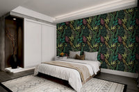 Lush tropical wallpaper showcasing botanical elegance