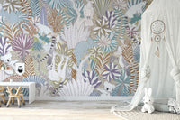Tropical Fauna Wallpaper Mural - Wallanza