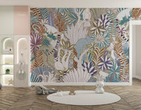 Tropical Fauna Wallpaper Mural - Wallanza