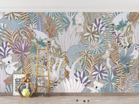 Tropical Fauna Wallpaper Mural - Wallanza