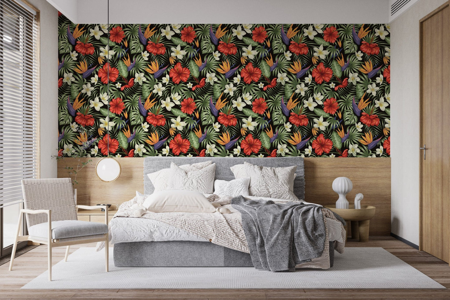 Botanical wallpaper with a tropical vibe
