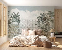 Tropical Forest Gate Mural - Wallanza