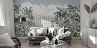 Tropical Forest Gate Mural - Wallanza