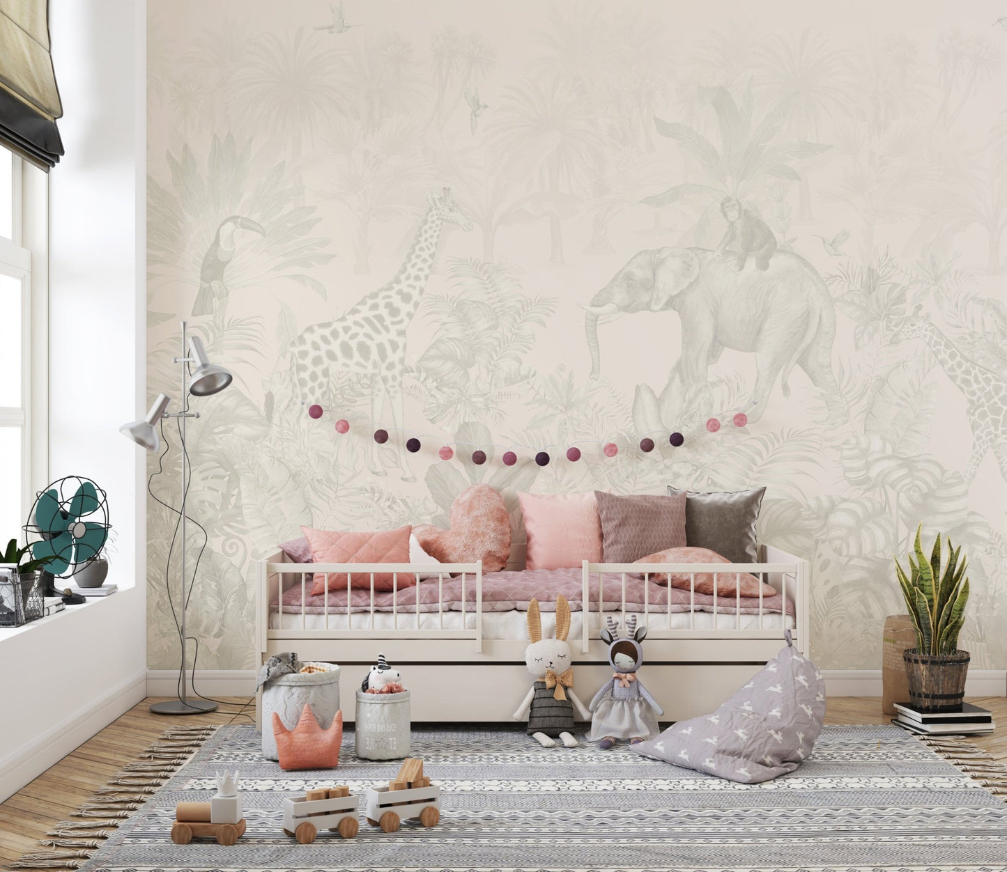 Tropical Jungle Adventure Wall Mural - Wallanza