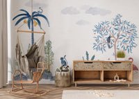 Tropical Oasis Wallpaper Mural - Wallanza