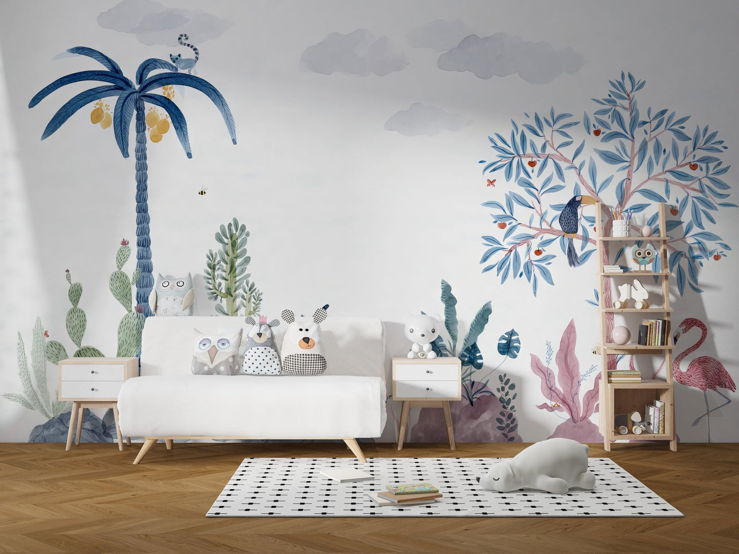 Tropical Oasis Wallpaper Mural - Wallanza