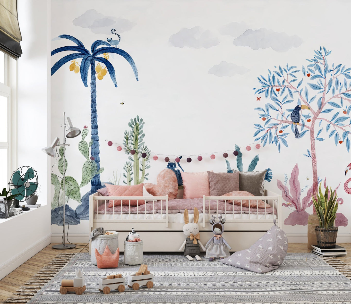 Tropical Oasis Wallpaper Mural - Wallanza