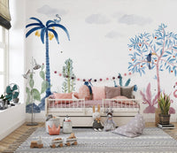 Tropical Oasis Wallpaper Mural - Wallanza