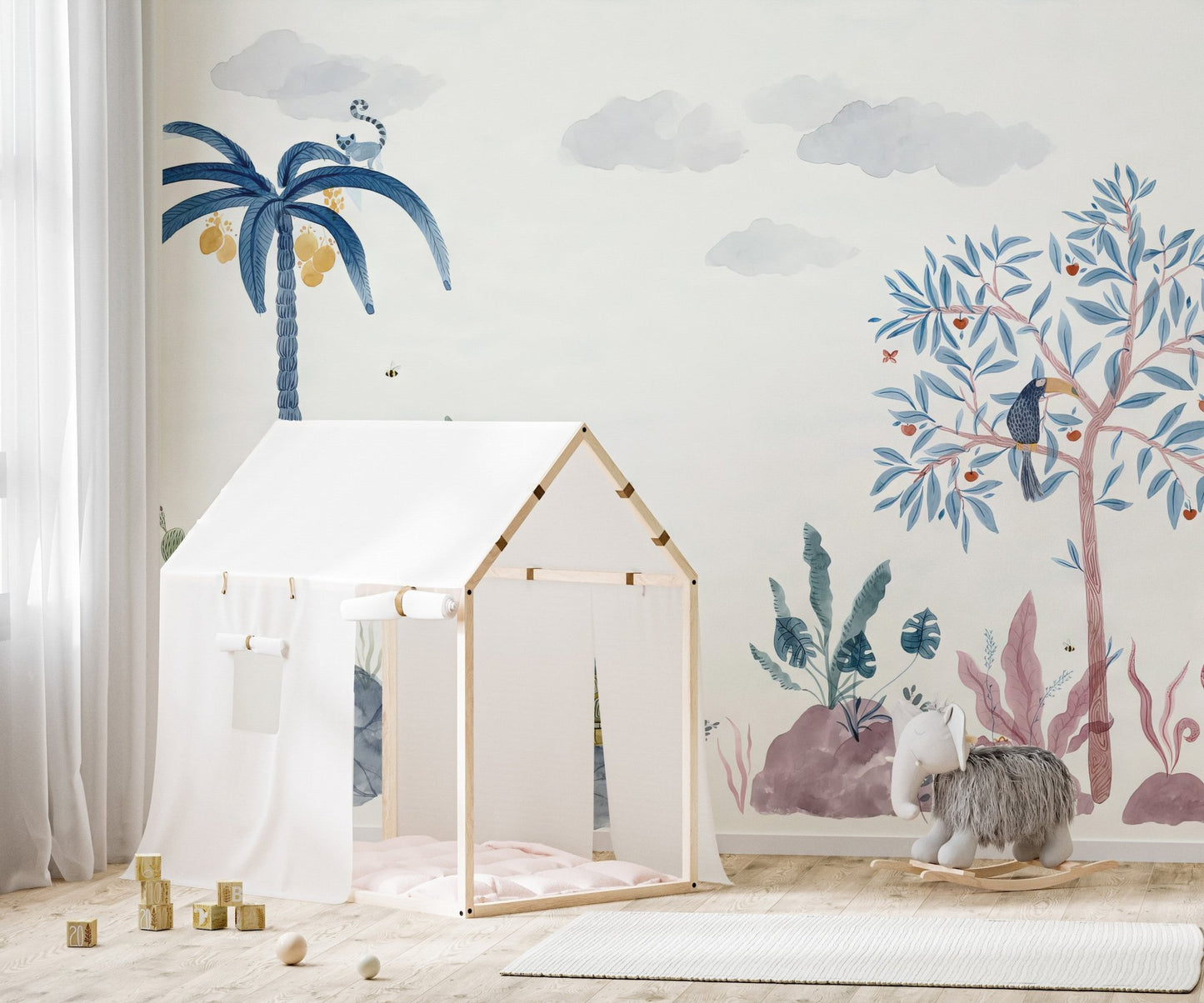 Tropical Oasis Wallpaper Mural - Wallanza