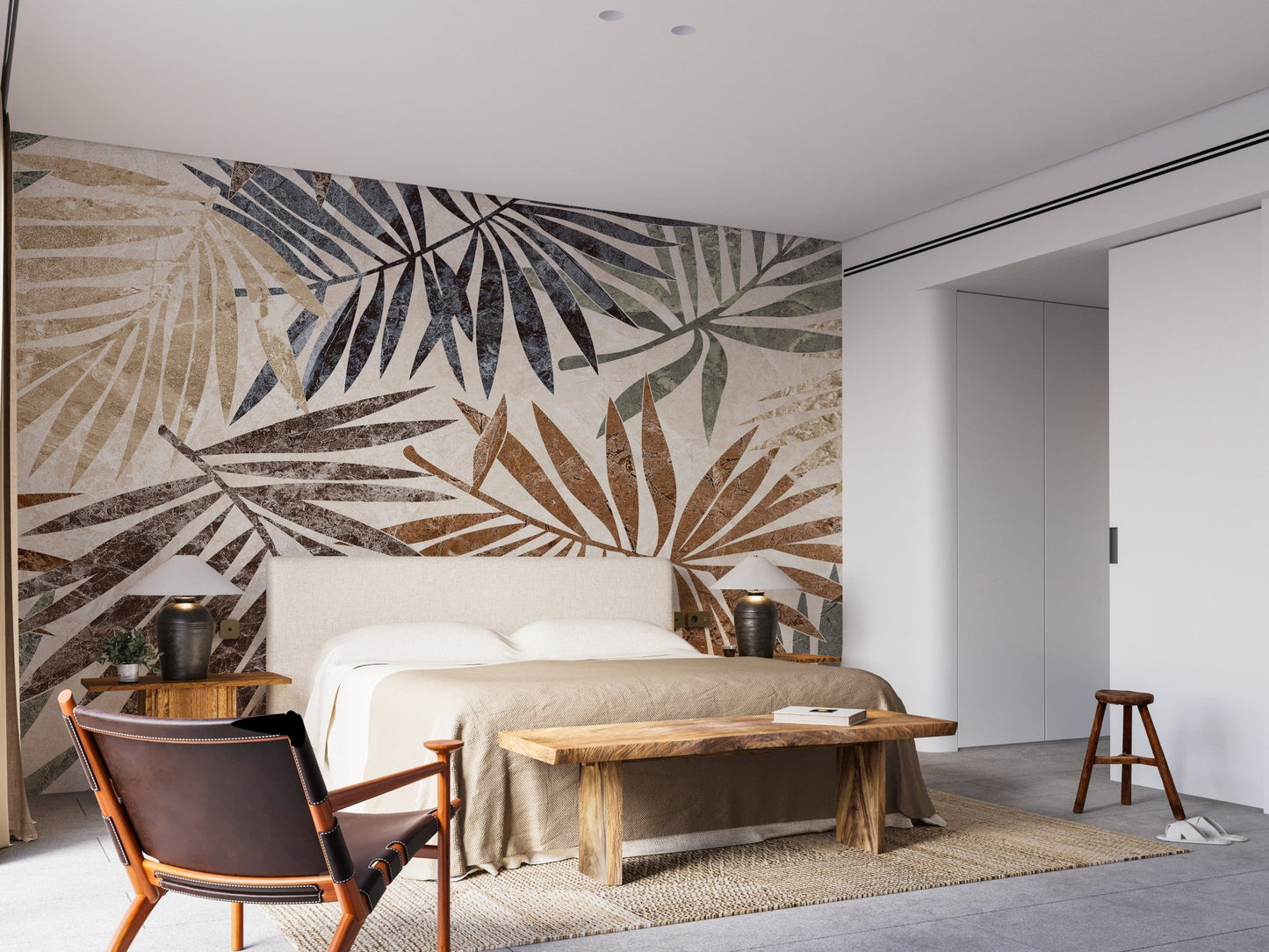 Tropical Palm Wallpaper Mural - Wallanza
