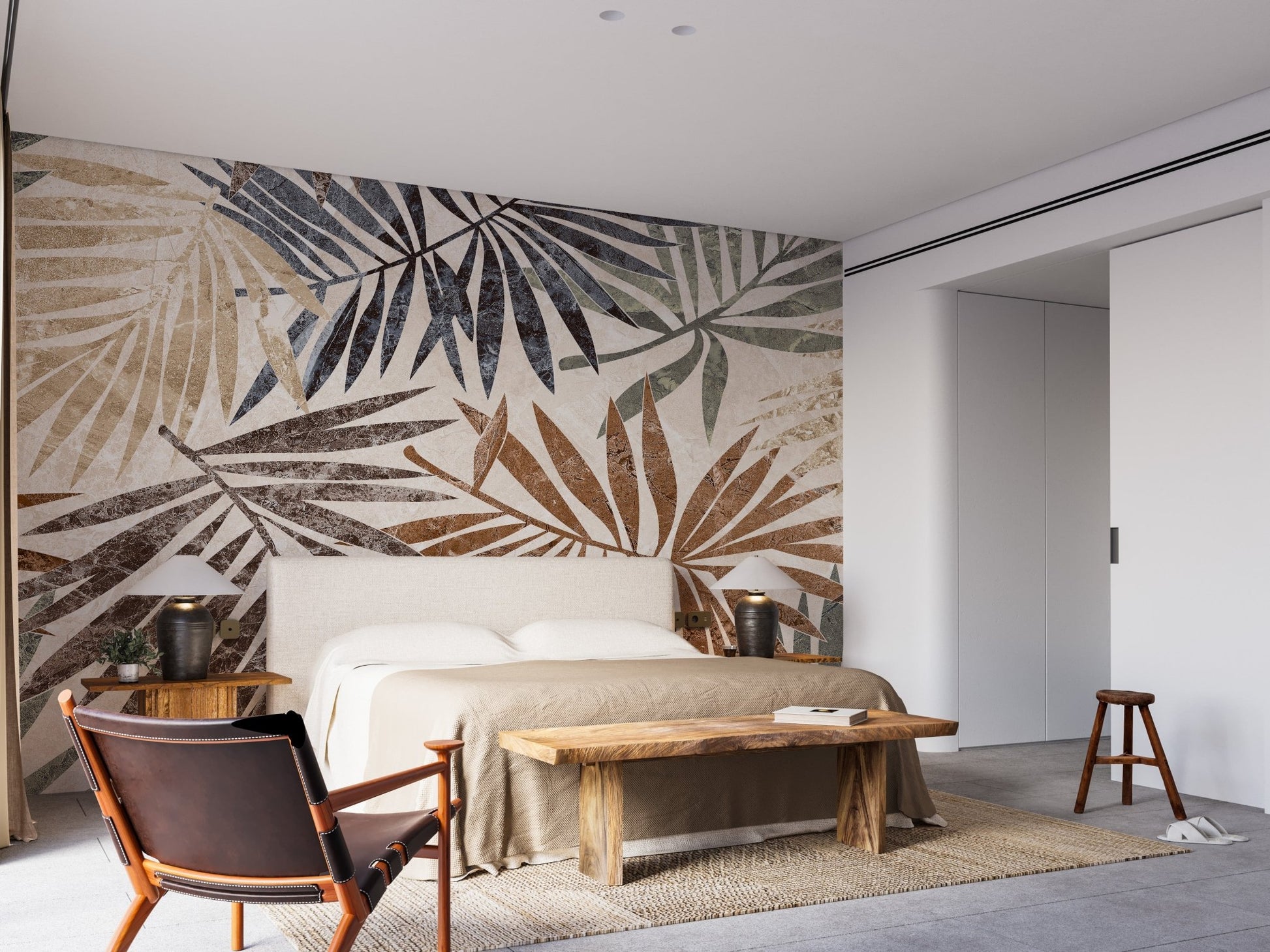 Tropical Palm Wallpaper Mural - Wallanza