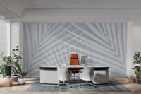 Tropical Paradise Light Blue Mural - Wallanza