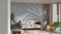 Tropical Paradise Light Blue Mural - Wallanza