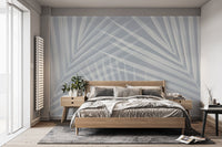 Tropical Paradise Light Blue Mural - Wallanza