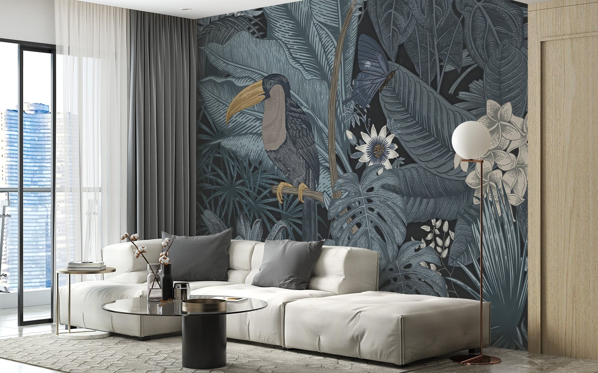Tropical Toucan Wallpaper Mural - Wallanza