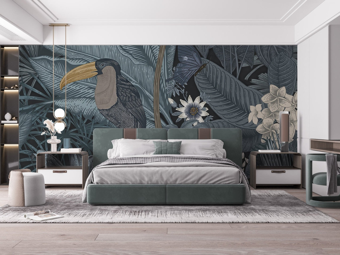 Tropical Toucan Wallpaper Mural - Wallanza