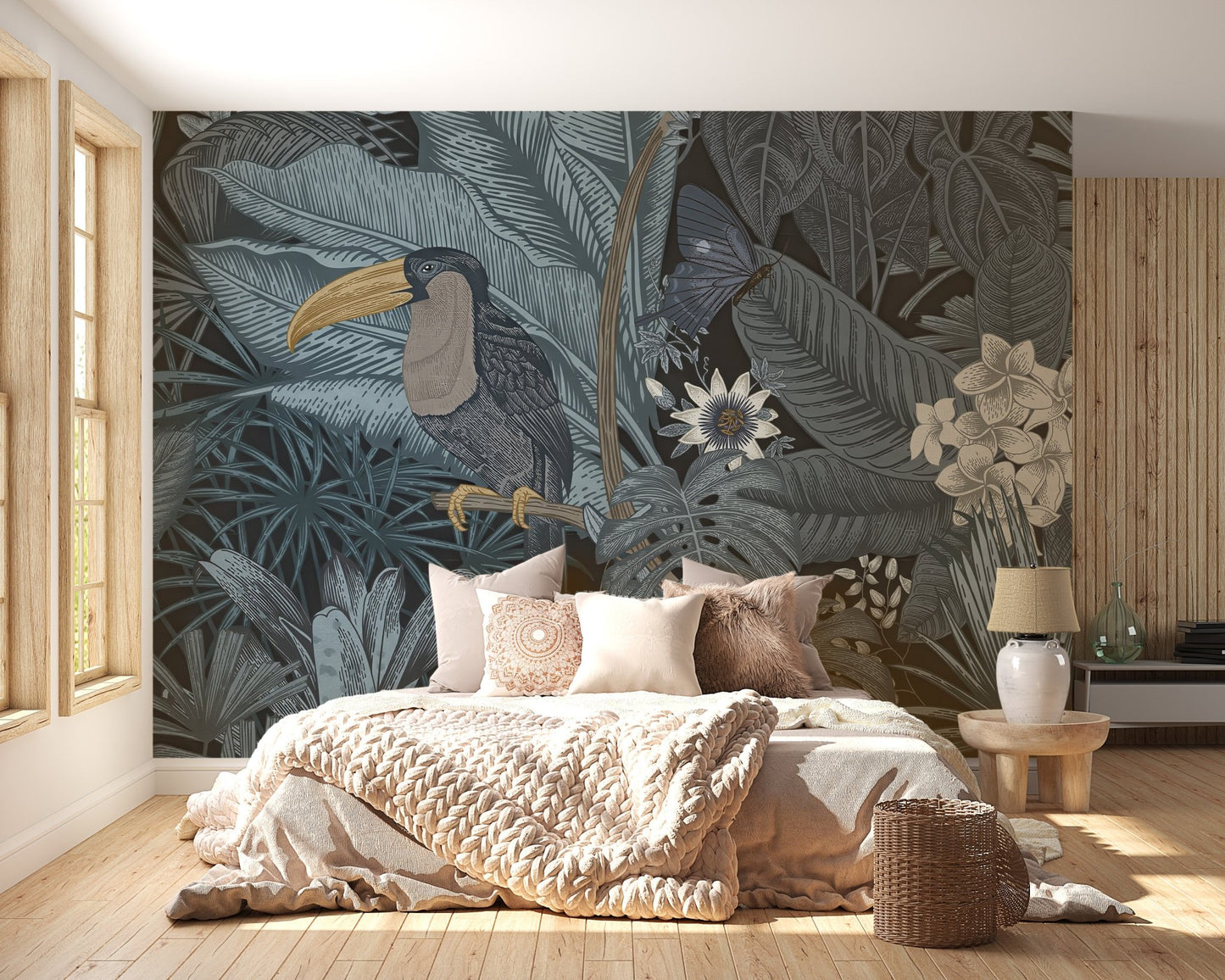 Tropical Toucan Wallpaper Mural - Wallanza