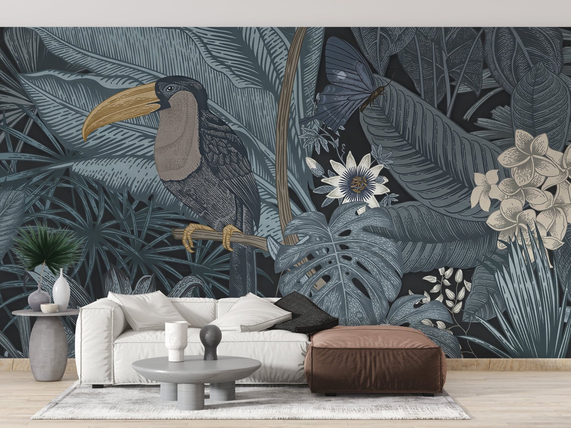 Tropical Toucan Wallpaper Mural - Wallanza