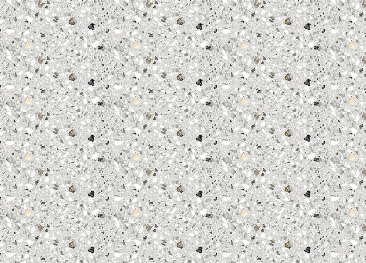 Italian Style Terrazzo Flooring Vector Grey Wallpaper in your room