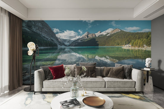 Turquoise Mountain Lake Wallpaper - Wallanza