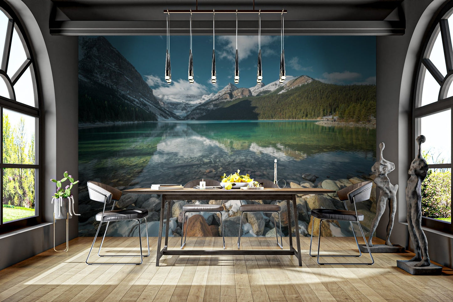 Turquoise Mountain Lake Wallpaper - Wallanza