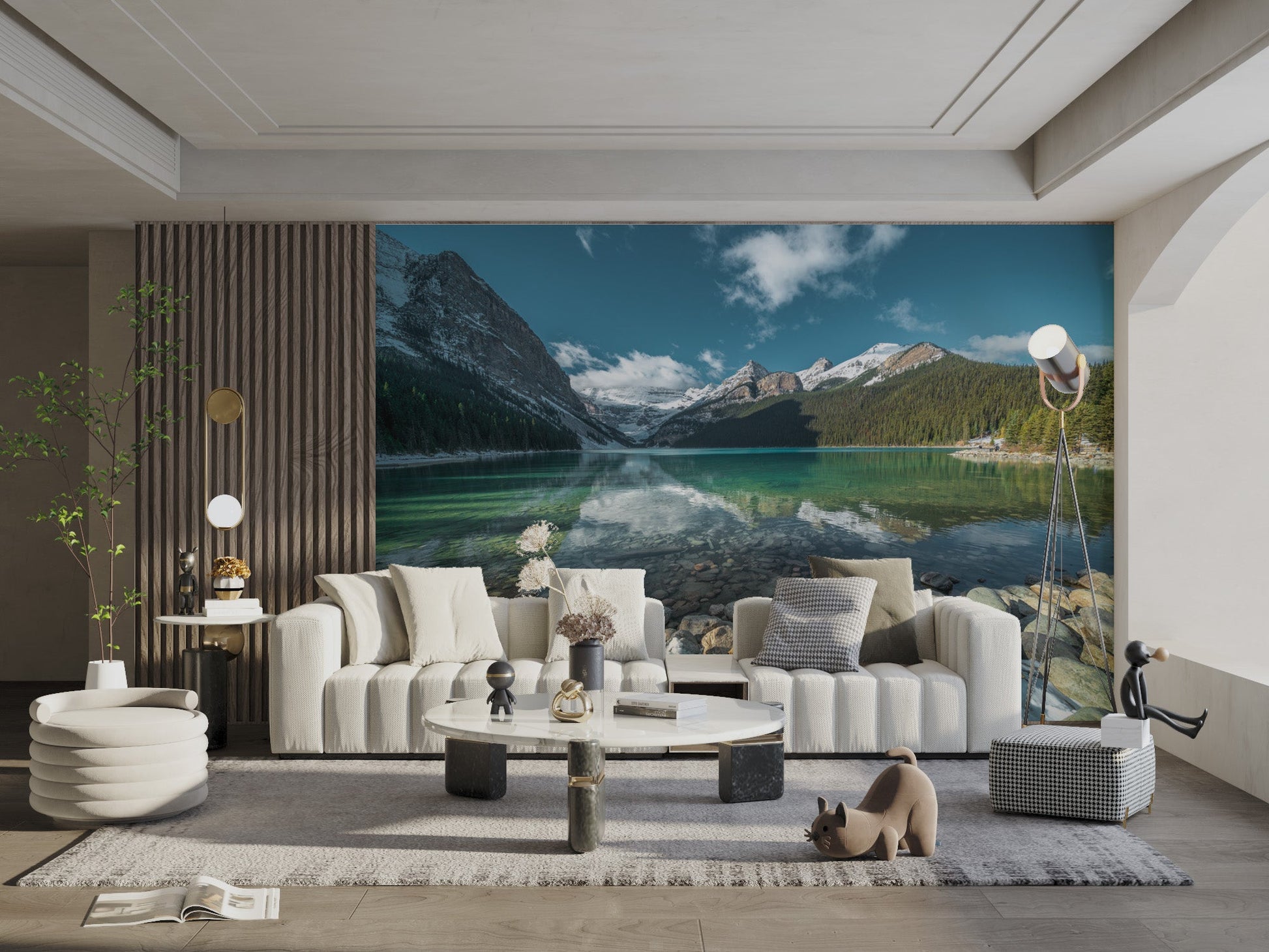 Turquoise Mountain Lake Wallpaper - Wallanza