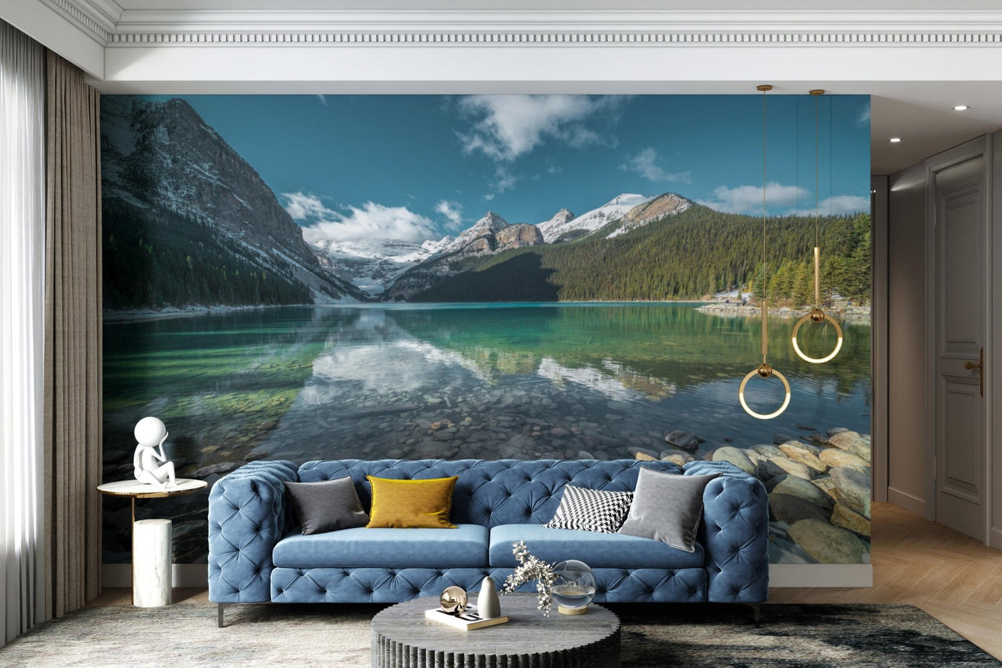 Turquoise Mountain Lake Wallpaper - Wallanza
