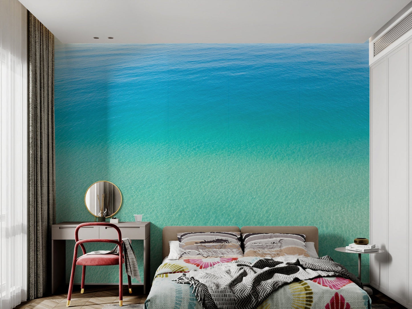 Turquoise Ocean View Wallpaper - Wallanza