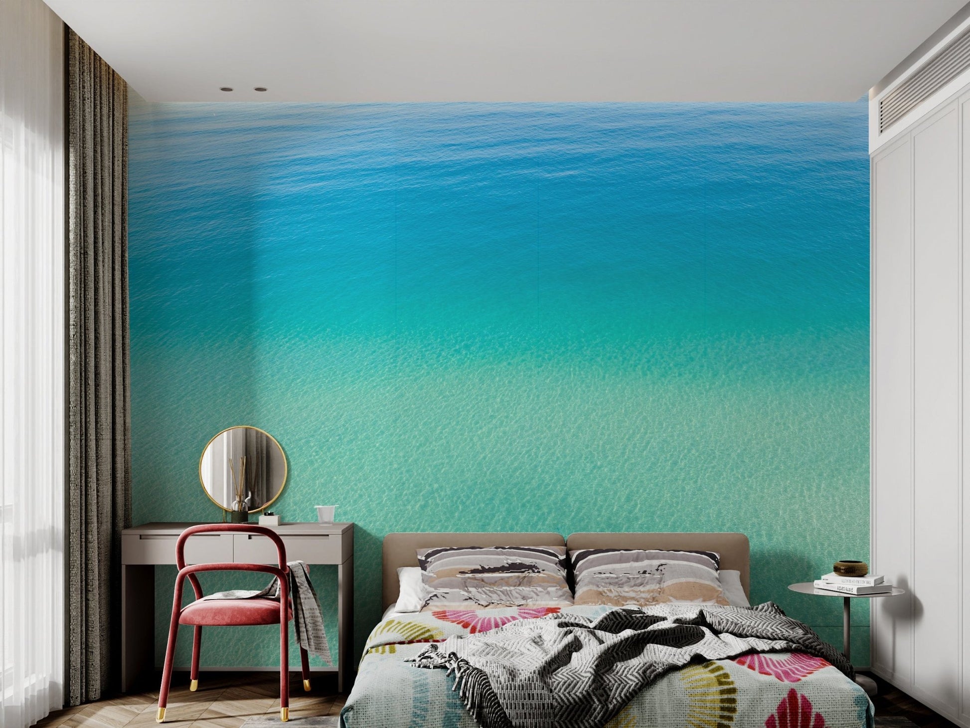 Turquoise Ocean View Wallpaper - Wallanza