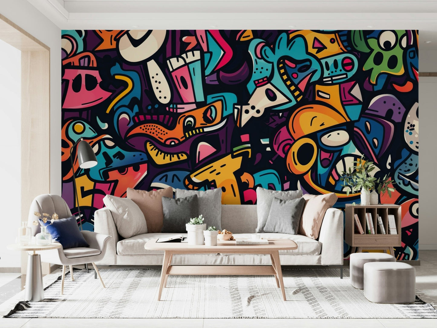 Urban Art Explosion Wall Mural - Wallanza