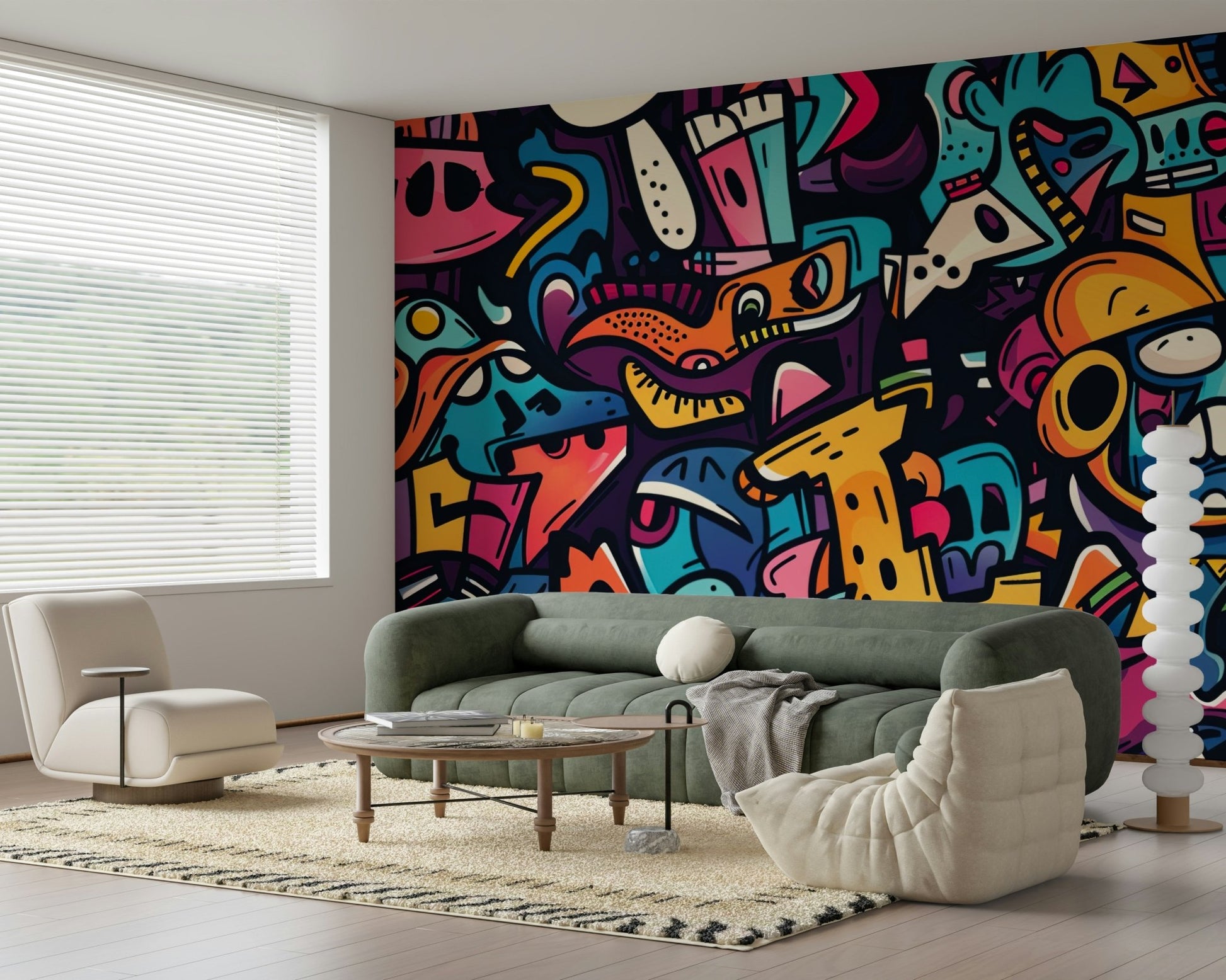 Urban Art Explosion Wall Mural - Wallanza