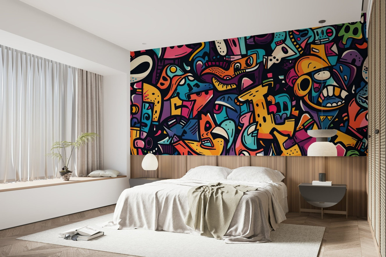 Urban Art Explosion Wall Mural - Wallanza