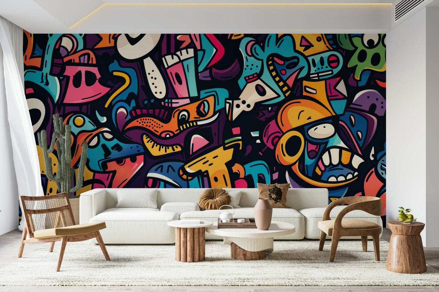 Urban Art Explosion Wall Mural - Wallanza