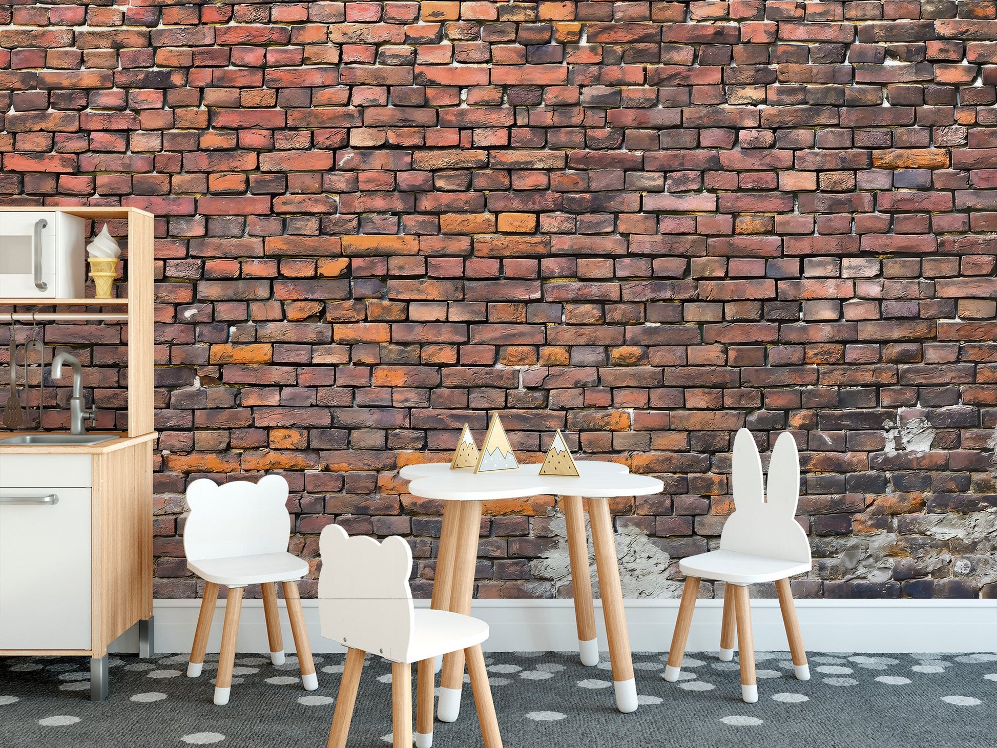 Urban Brick Wallpaper Mural - Wallanza