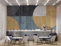 Urban Chic Geometric Wallpaper Mural - Wallanza