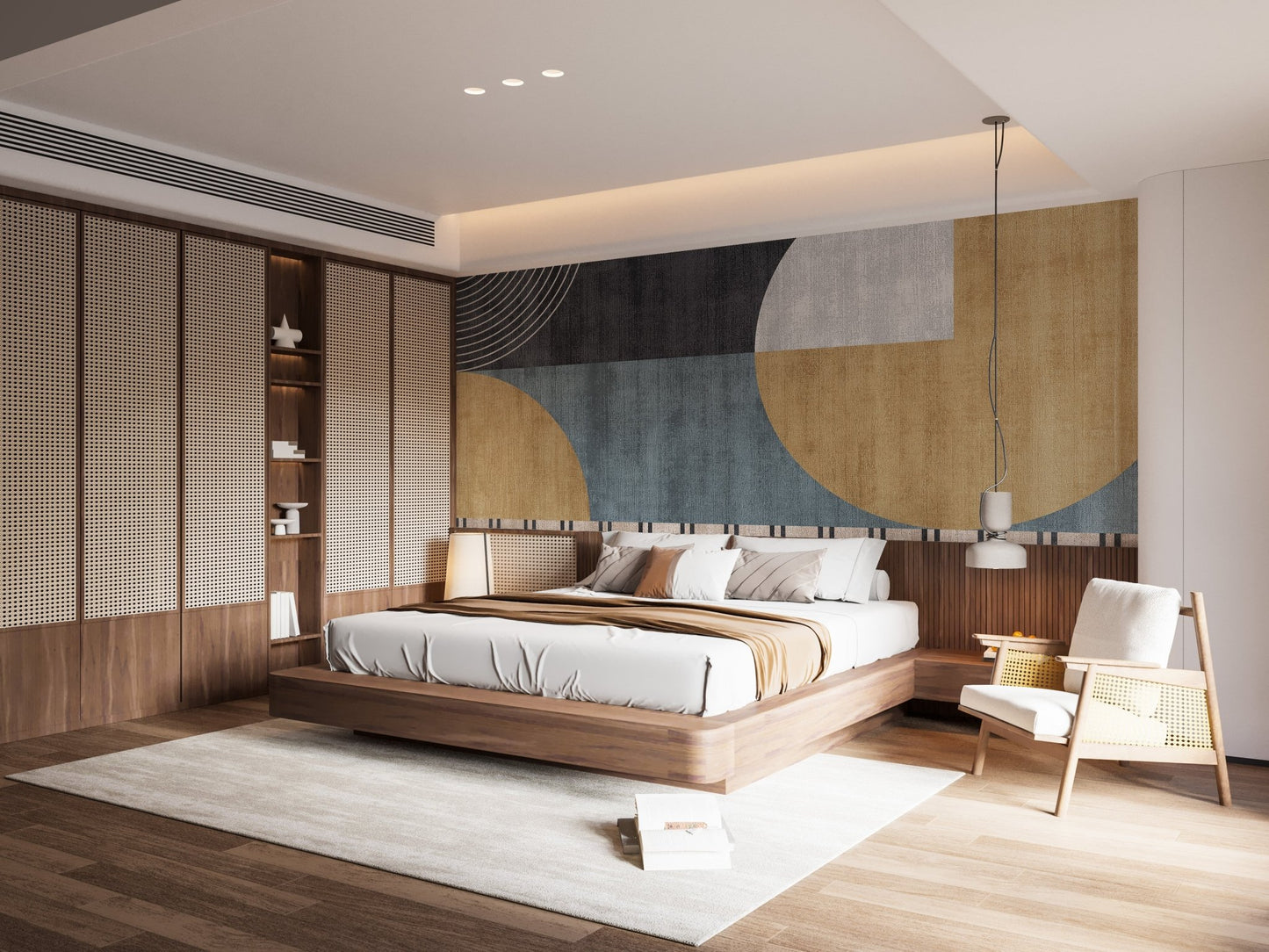 Urban Chic Geometric Wallpaper Mural - Wallanza