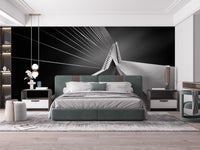 Minimalist Urban Bridge Wall Art Accent
