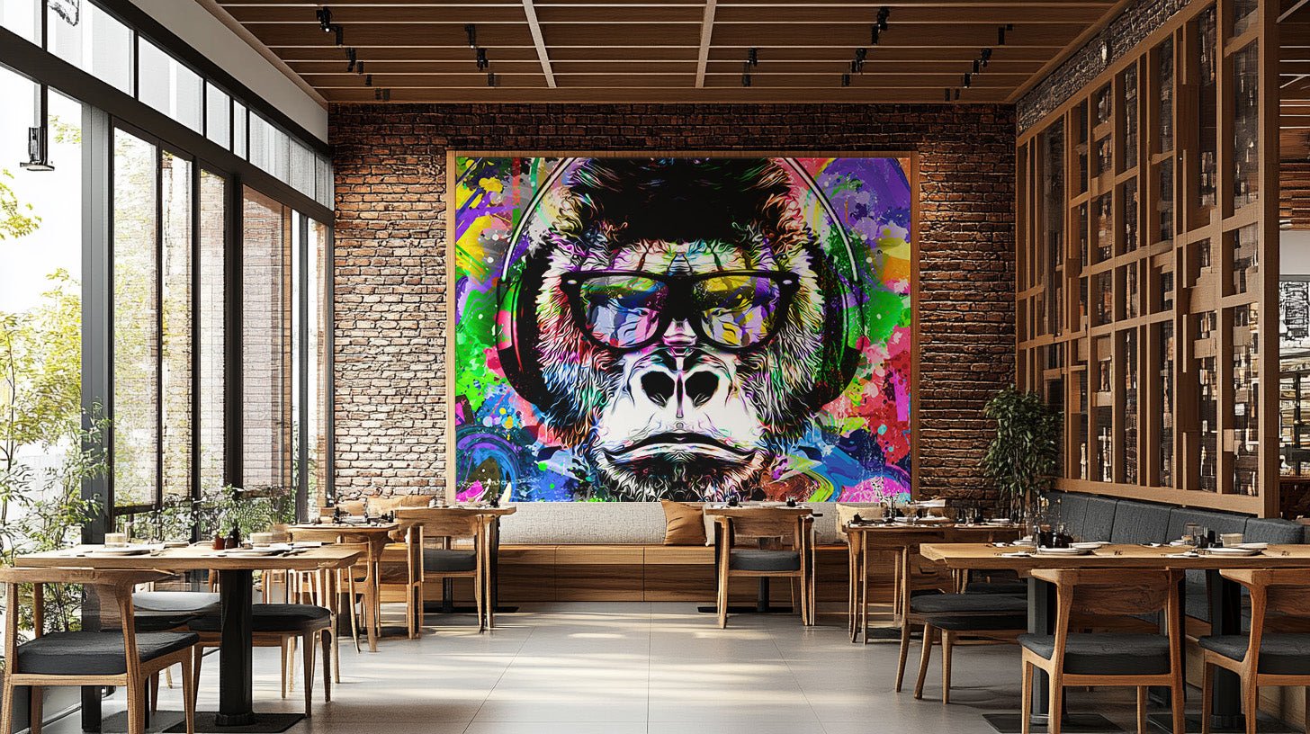 Urban Jungle Graffiti Mural Wallpaper - Wallanza
