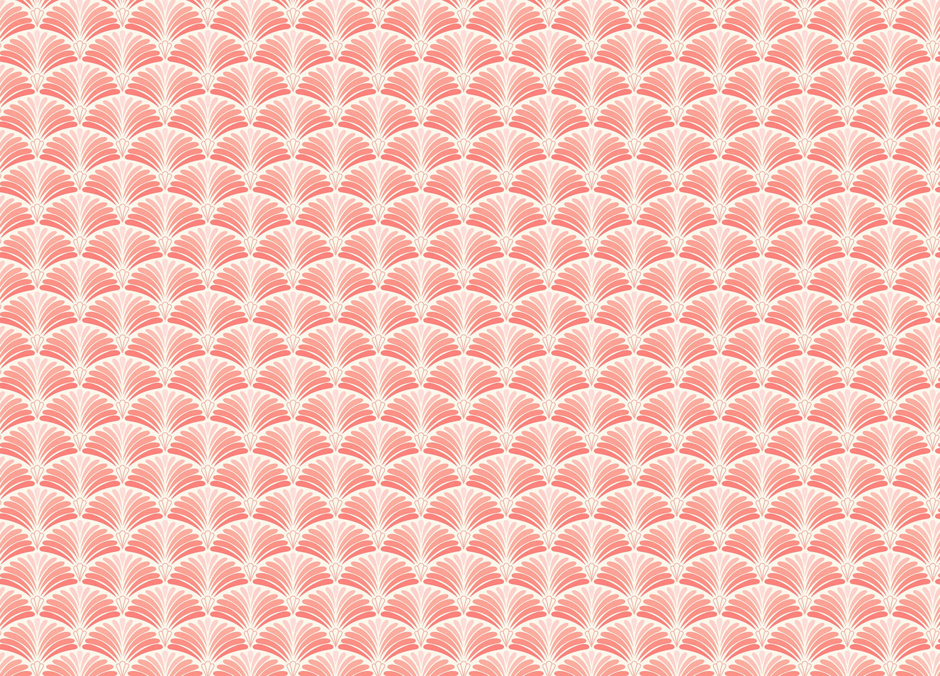 Pink Color Japanese Art Pattern Wallpaper
