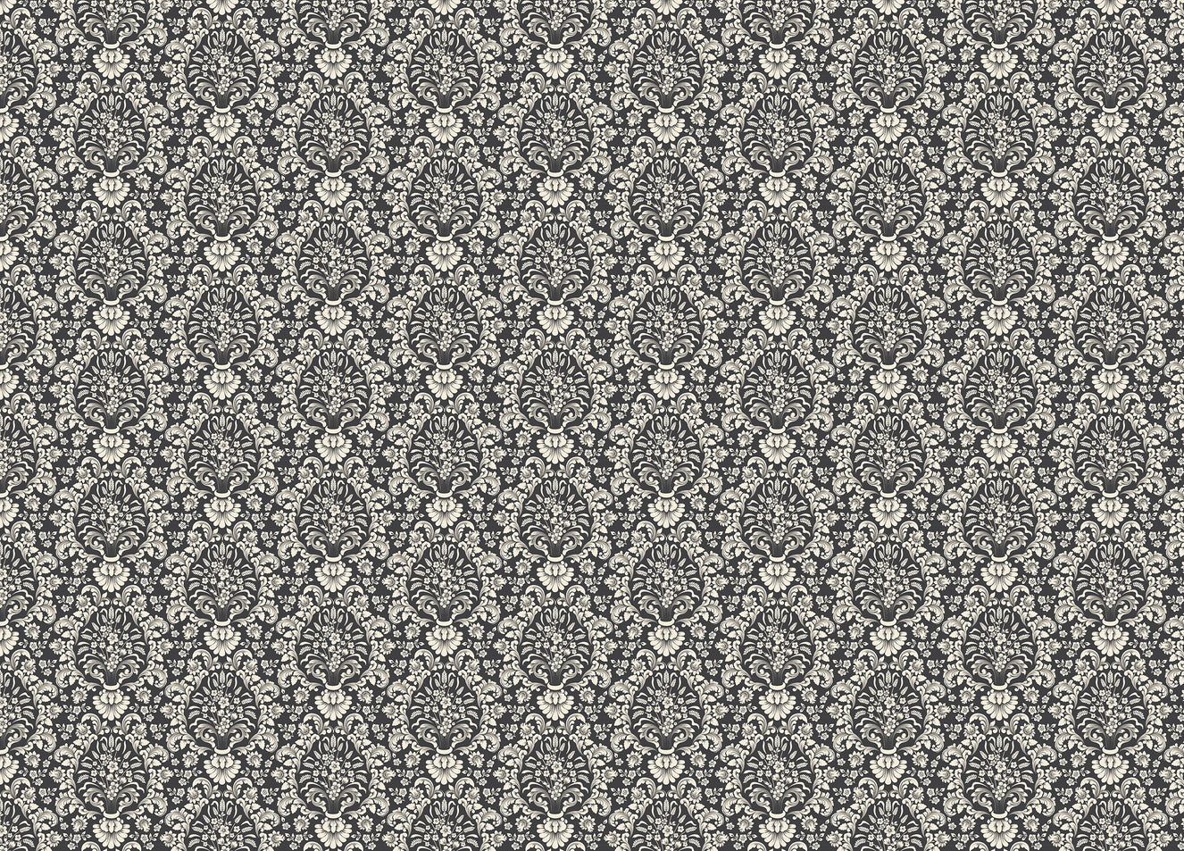Old Classical Luxury Damask Wallpaper