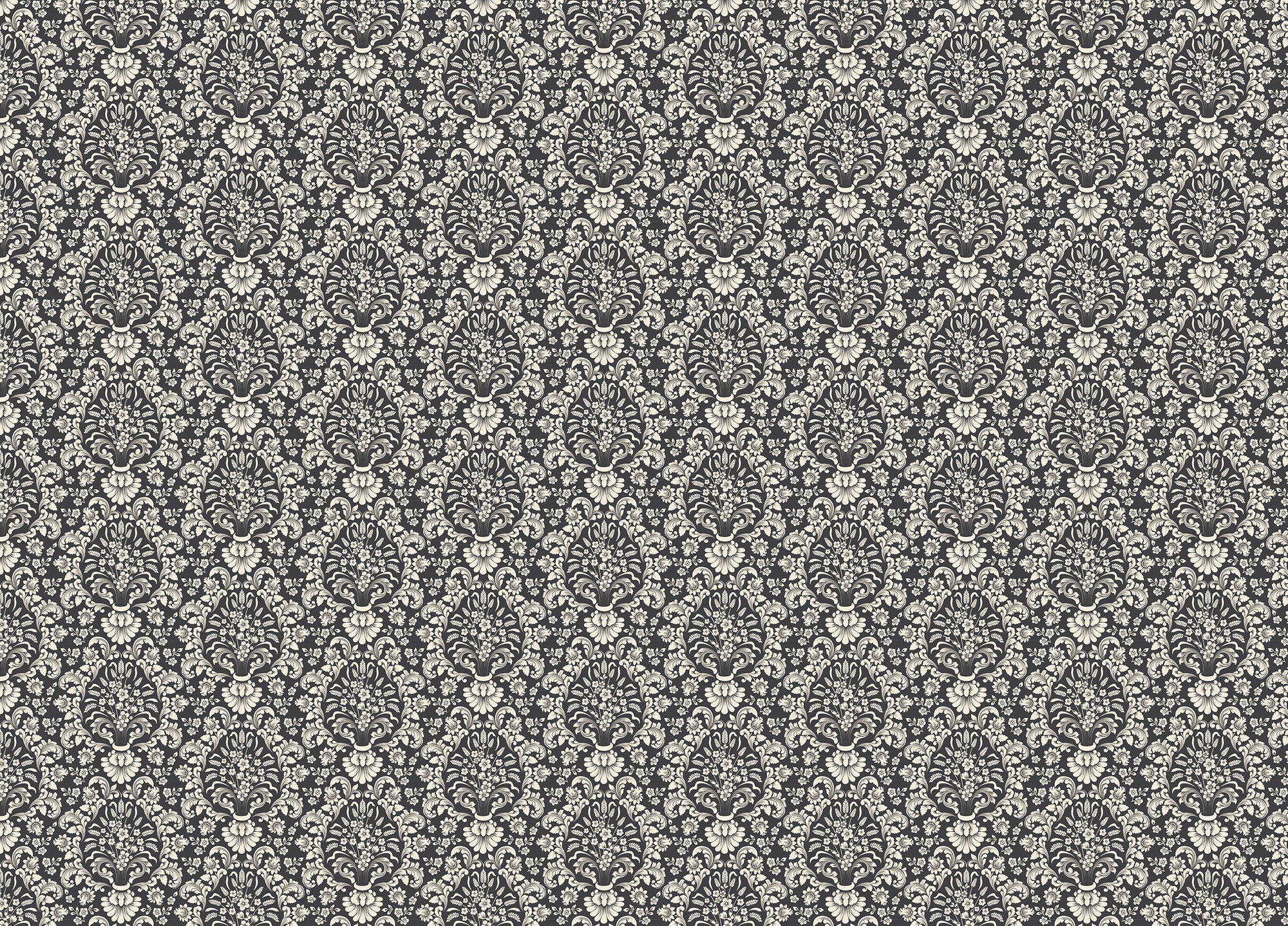 Old Classical Luxury Damask Wallpaper