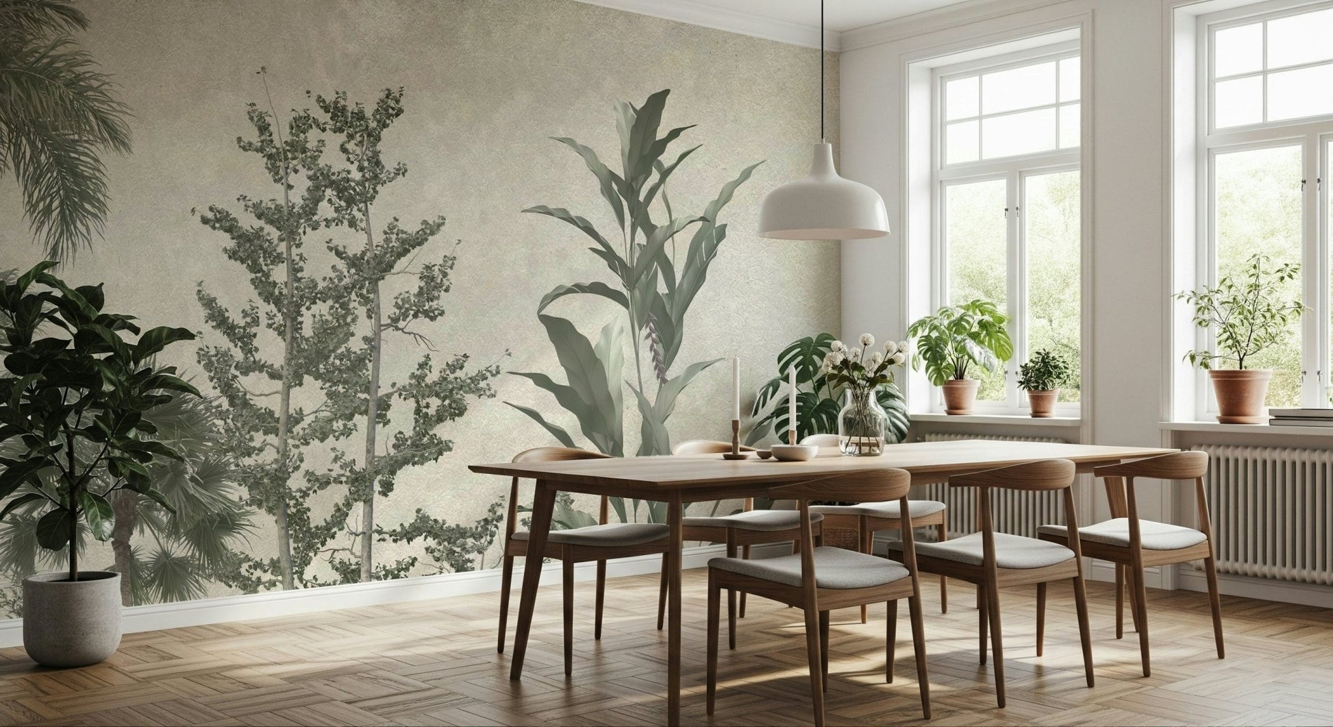 Verdant Valley Wall Mural - Wallanza